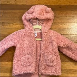 Carter’s pink fuzzy jacket